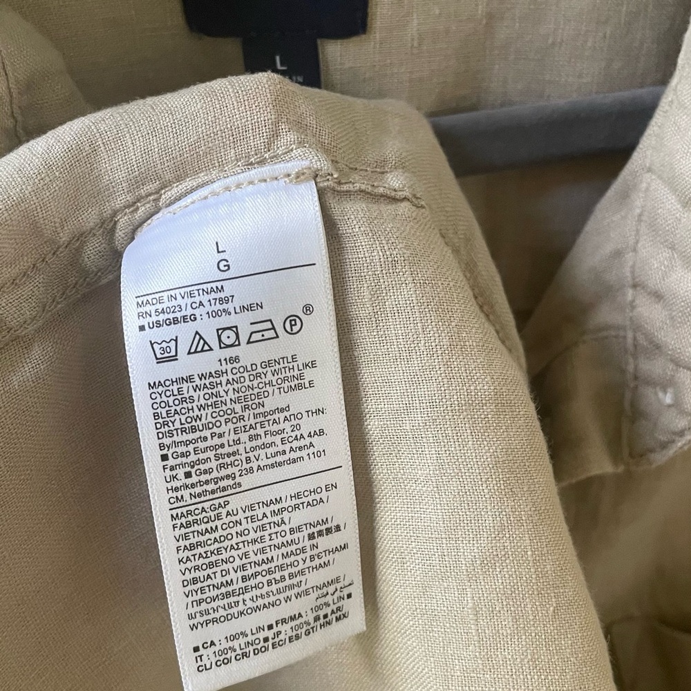 GAP Beige Linen Shirt - Picture 6 of 6